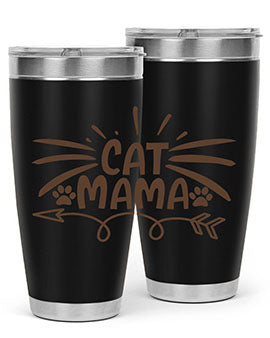 Cat Mama Style 5#- cat- Tumbler