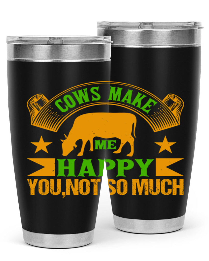 Cows make me happy 36#- farming and gardening- Tumbler