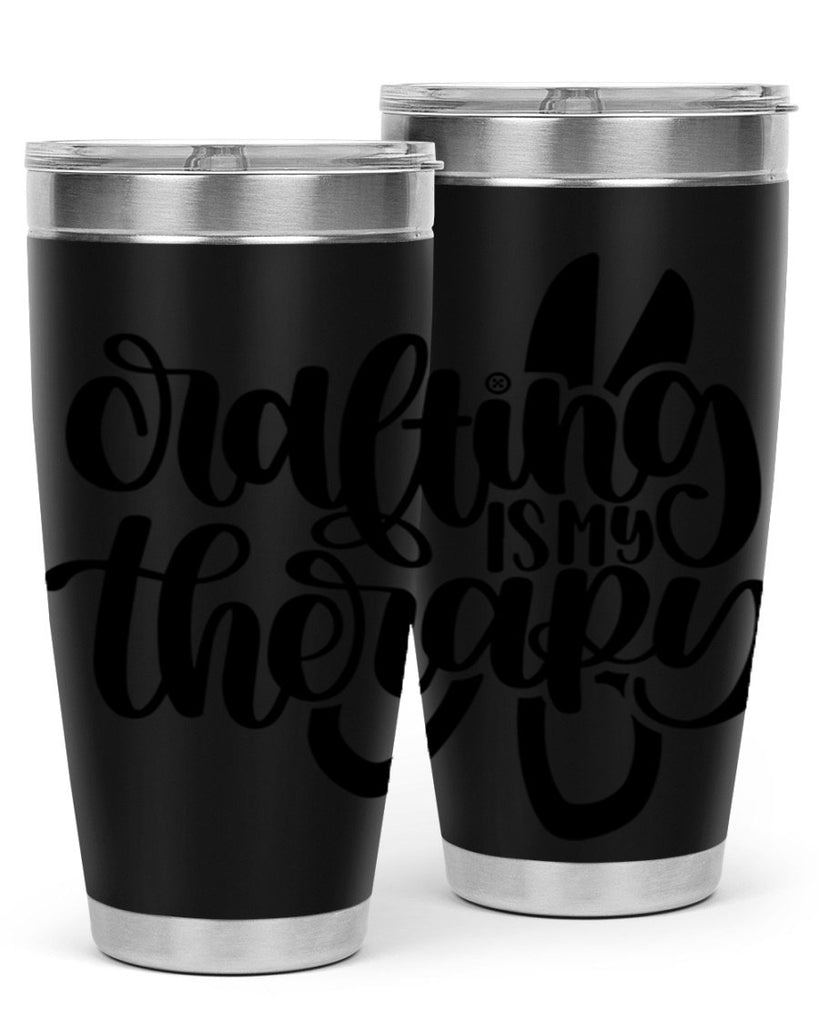 Crafting Is My Therapy 33#- crafting- Tumbler