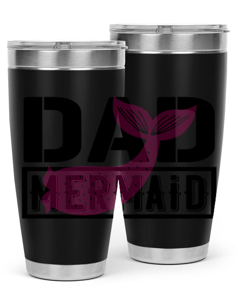 Dad mermaid 111#- mermaid- Tumbler