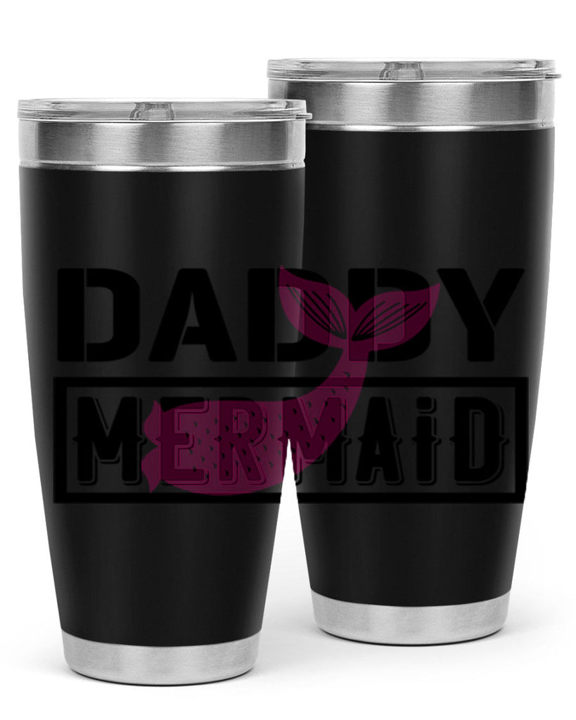 Daddy mermaid 112#- mermaid- Tumbler