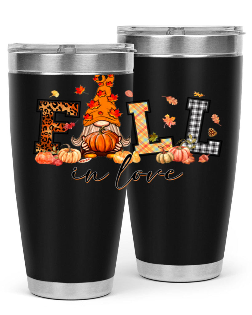 FALLinloveFallGnome 151#- fall- Tumbler
