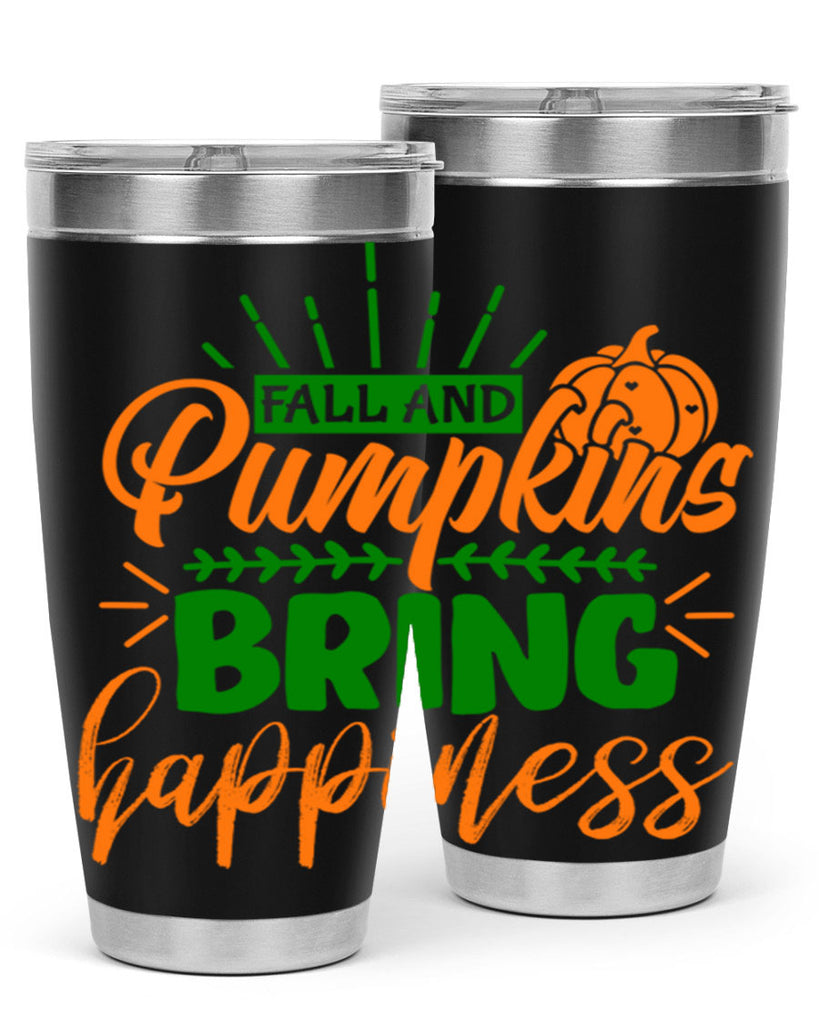 Fall and Pumpkins Bring Happiness 85#- fall- Tumbler