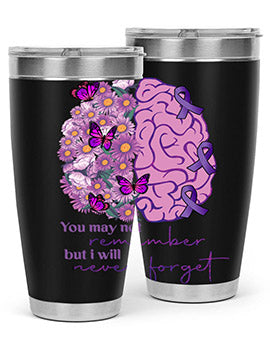 Floral Brain I Will Never Forget 146#- alzheimers- Tumbler