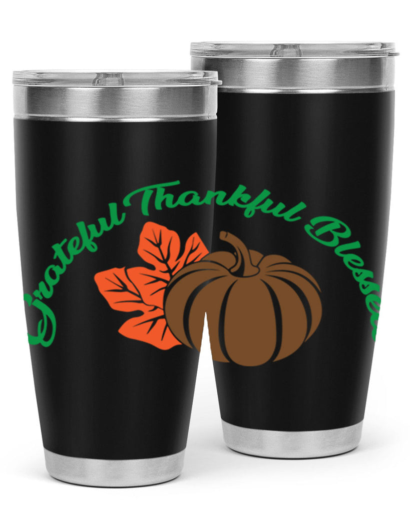 Grateful Thankful Blessed 214#- fall- Tumbler