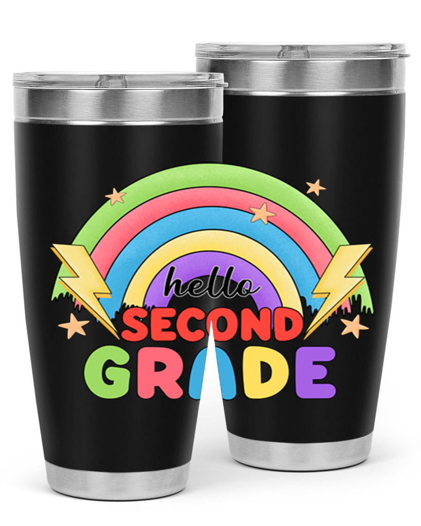 Hello 2nd Grade Rainbow 12#- second grade- Tumbler