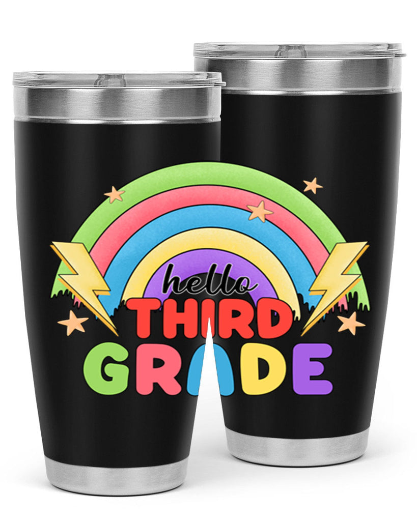 Hello 3rd Grade Rainbow 12#- 3rd grade- Tumbler