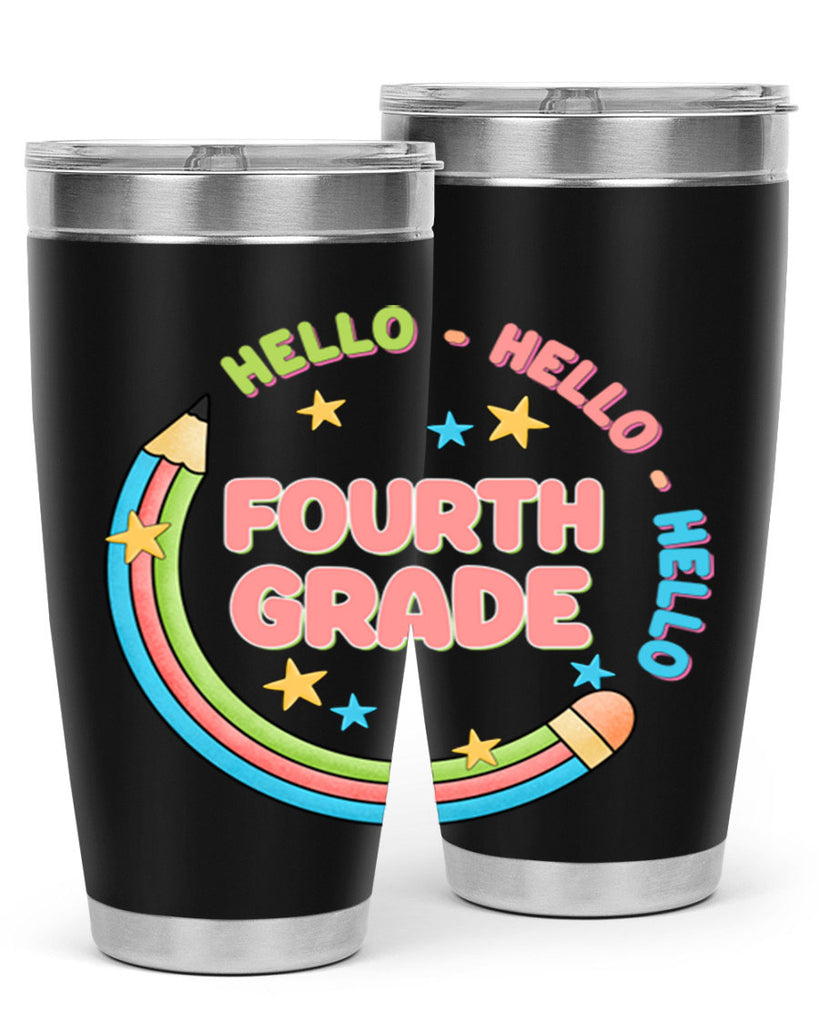 Hello 4th Grade Pencil 11#- 4th  grade- Tumbler