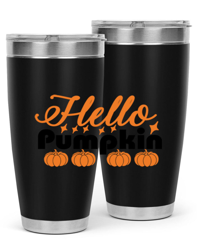 Hello Pumpkin 292#- fall- Tumbler