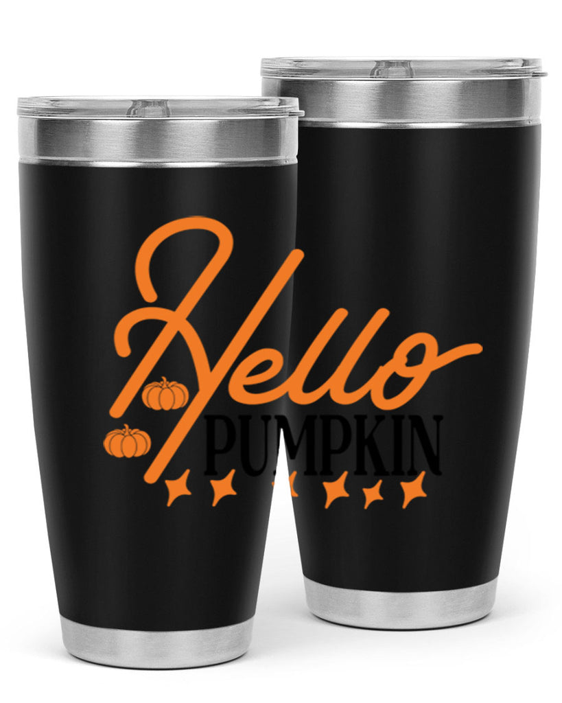 Hello Pumpkin 293#- fall- Tumbler
