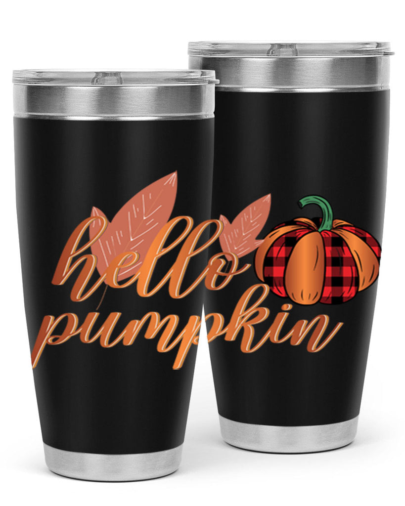 Hello Pumpkin 294#- fall- Tumbler