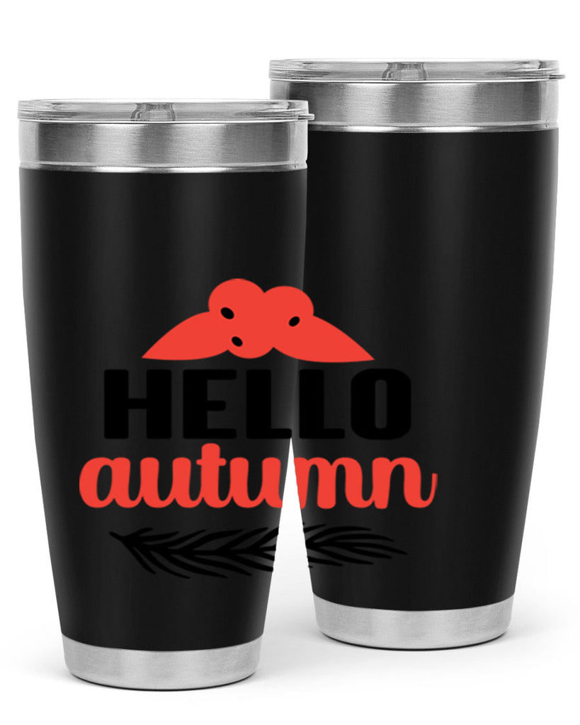 Hello autumn 269#- fall- Tumbler
