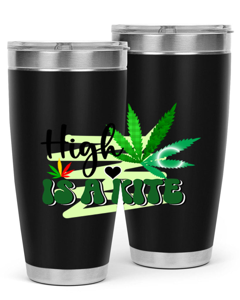 High is a Kite 116#- marijuana- Tumbler