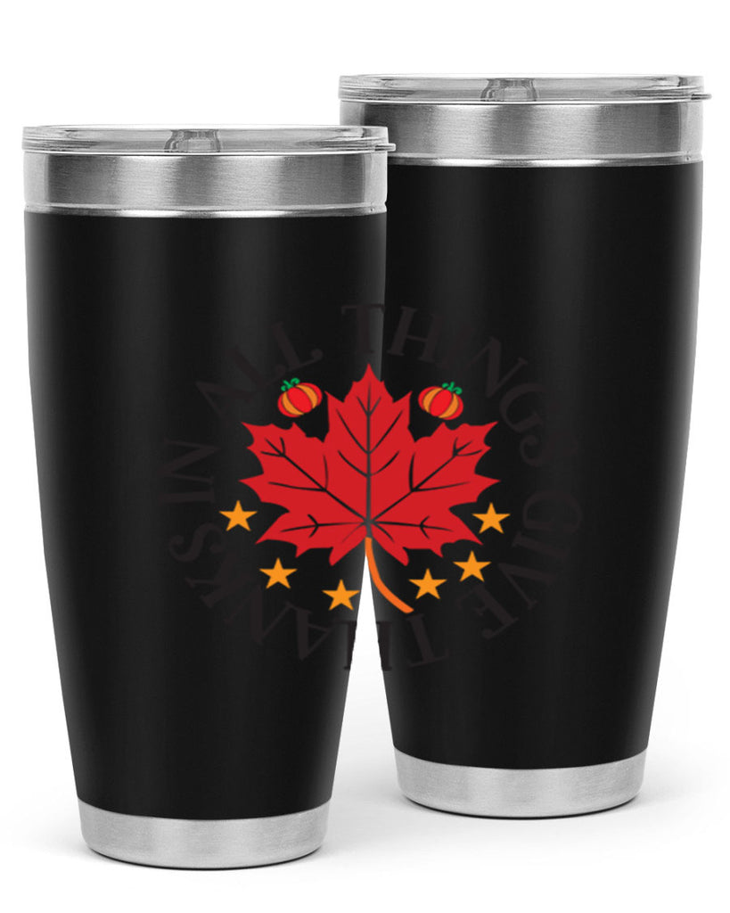 Inallthingsgivethanks 353#- fall- Tumbler