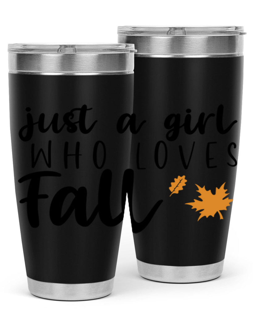 Just A Girl Who Loves Fall 380#- fall- Tumbler