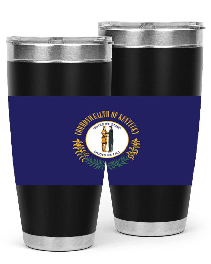 Kentucky 35#- Us Flags- Tumbler