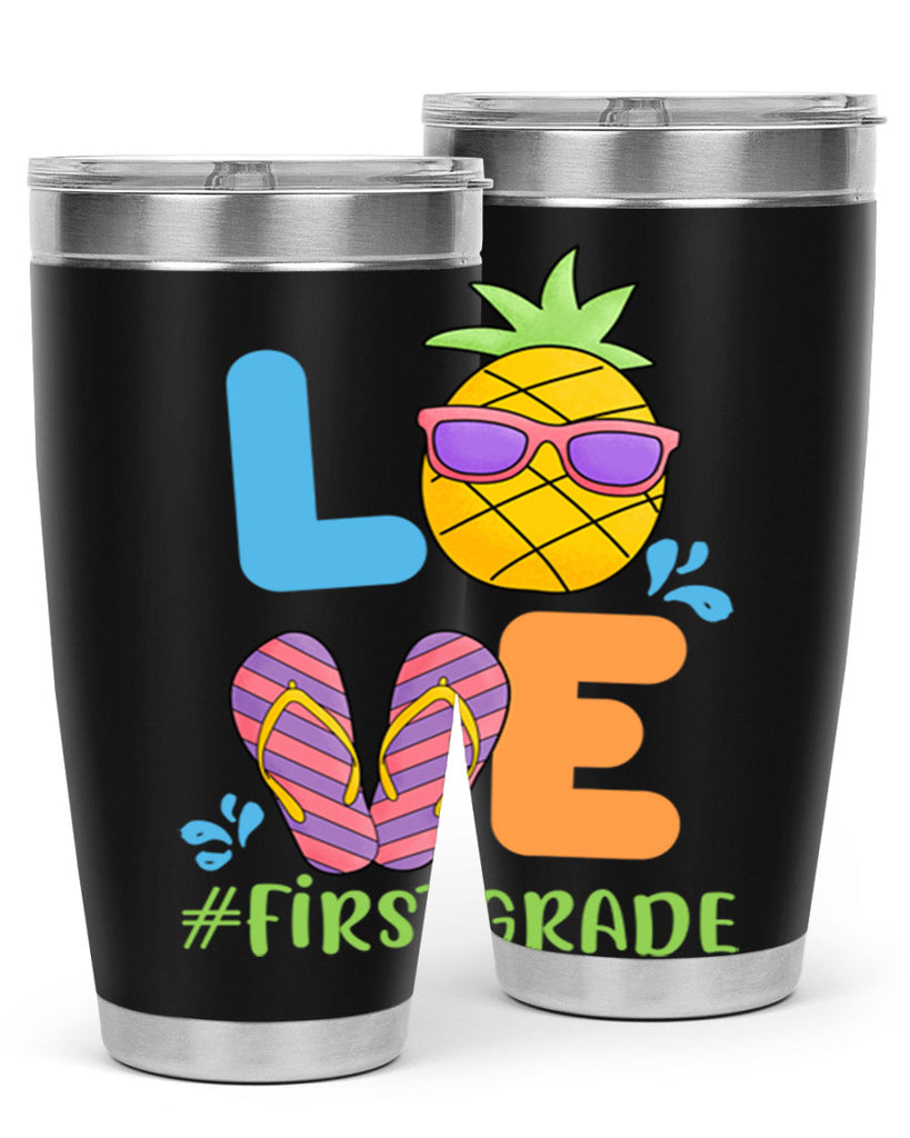 LOVE 1st Grade Summer Pineapple 8#- 1st grade- Tumbler