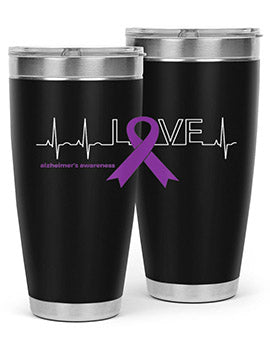 LOVE Gifts for Survivors National Alzheimers Awareness 191#- alzheimers- Tumbler