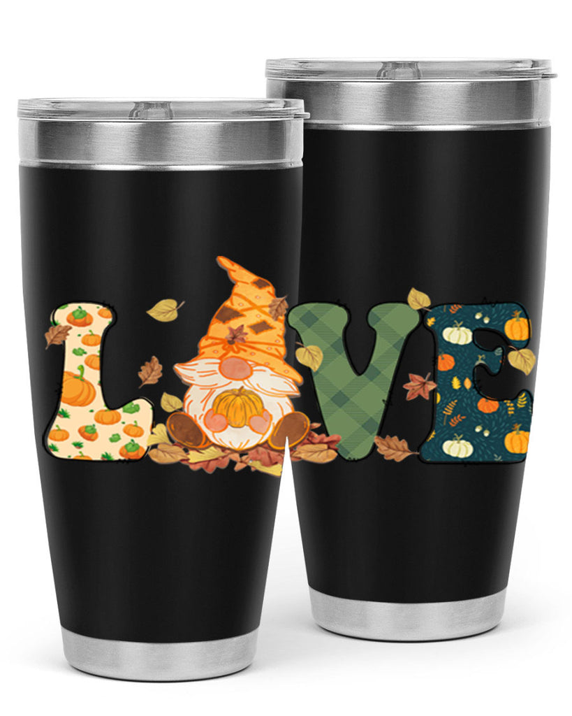LOVEFallAutumnGnome 415#- fall- Tumbler