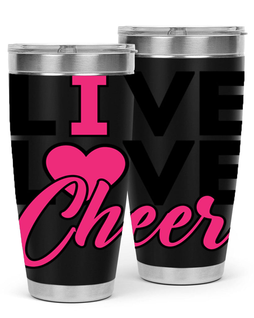 Live Love Cheer 832#- cheer- Tumbler