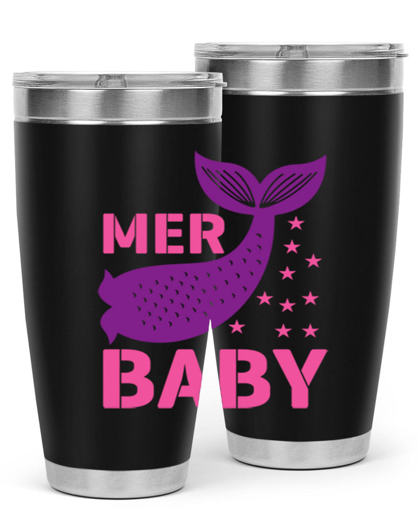 Mer Baby 321#- mermaid- Tumbler