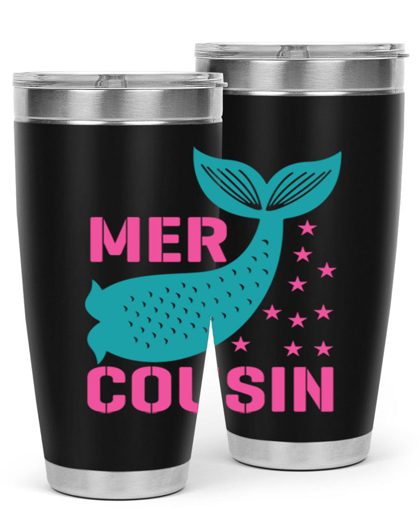 Mer Cousin 324#- mermaid- Tumbler