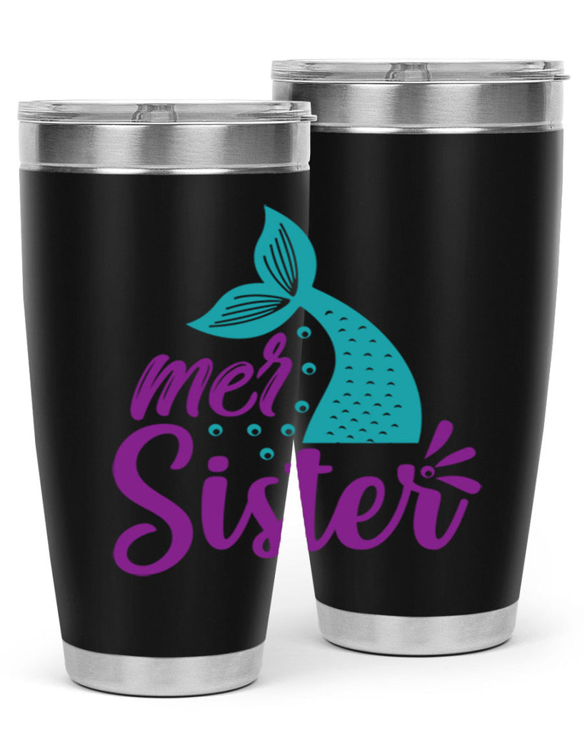 Mer Sister 346#- mermaid- Tumbler
