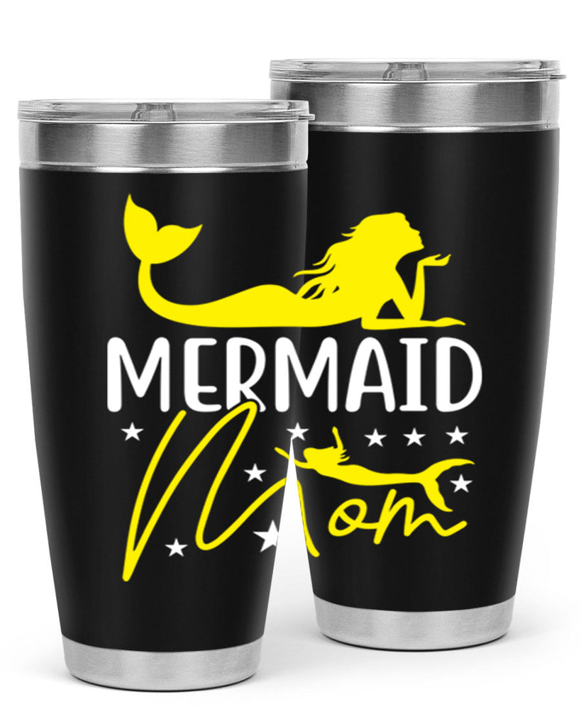 Mermaid Mom 370#- mermaid- Tumbler