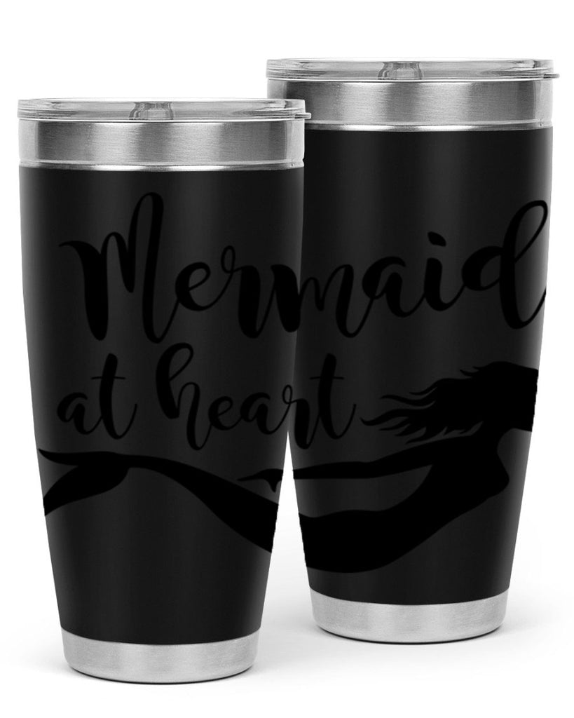 Mermaid at heart 395#- mermaid- Tumbler