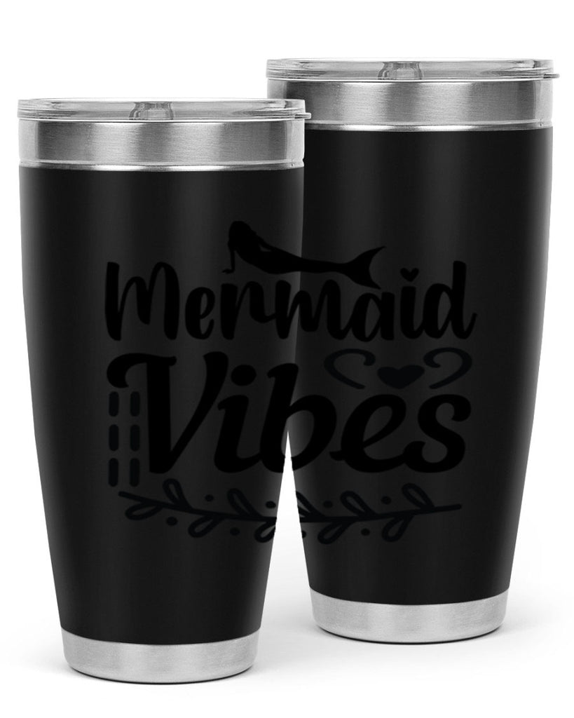 Mermaid vibes 454#- mermaid- Tumbler