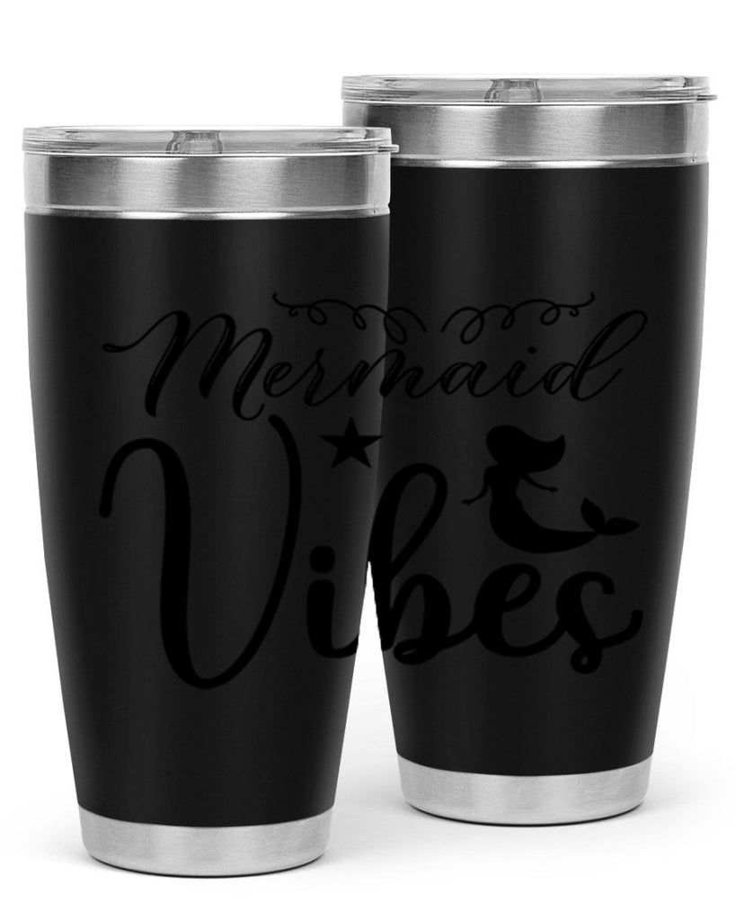 Mermaid vibes 455#- mermaid- Tumbler