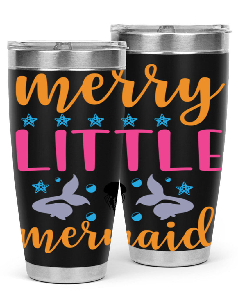 Merry Little Mermaid Design 503#- mermaid- Tumbler