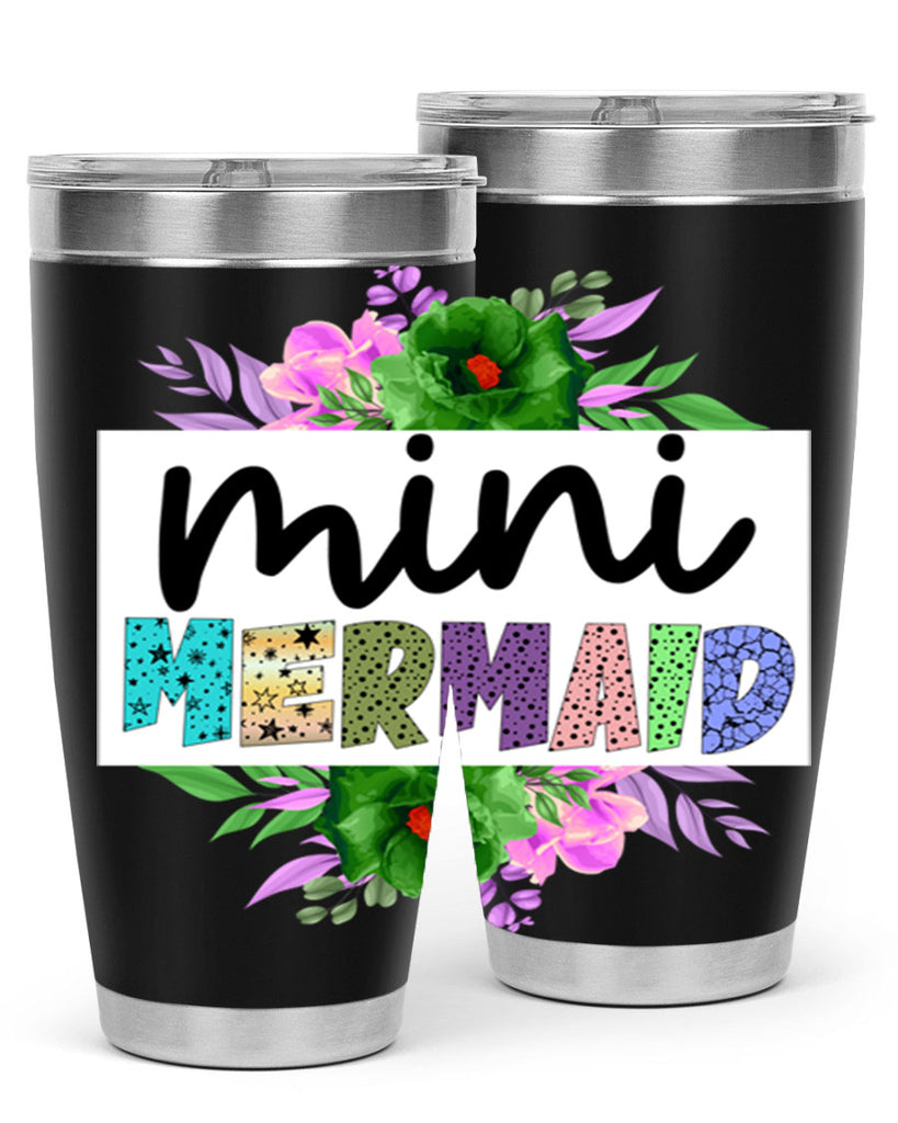 Mini Mermaid 505#- mermaid- Tumbler