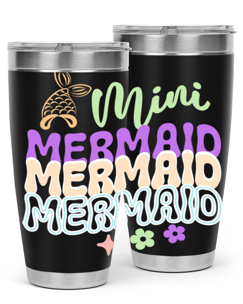 Mini Mermaid 509#- mermaid- Tumbler