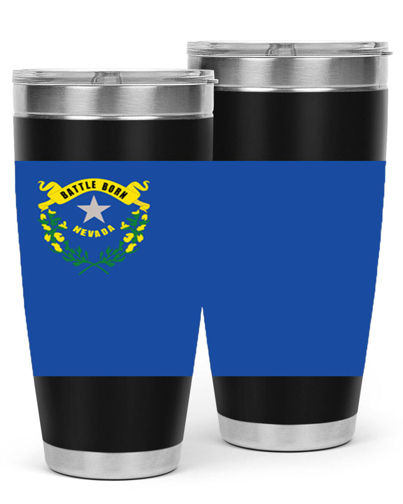 Nevada 24#- Us Flags- Tumbler