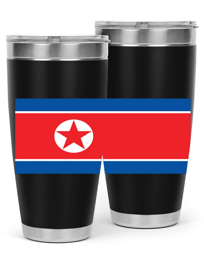 North Korea 70#- world flags- Tumbler