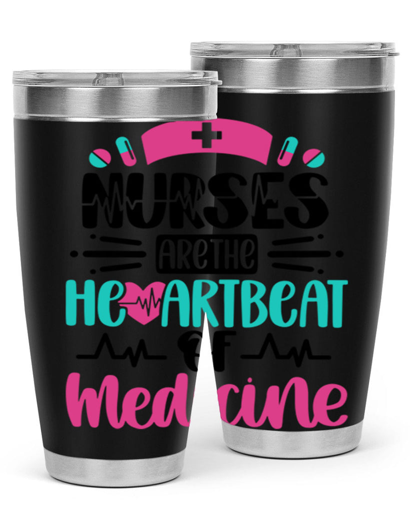 Nurses Are The Heartbeat Style Style 90#- nurse- tumbler