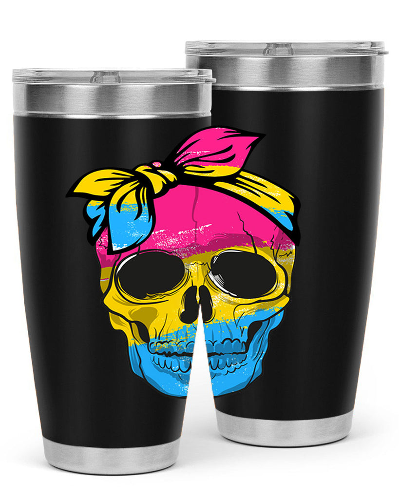 Pansexual Lgbtq Skull Gay Pride Png 30#- lgbt- Tumbler