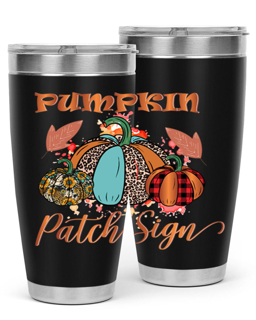 Pumpkin Patch Sign 530#- fall- Tumbler