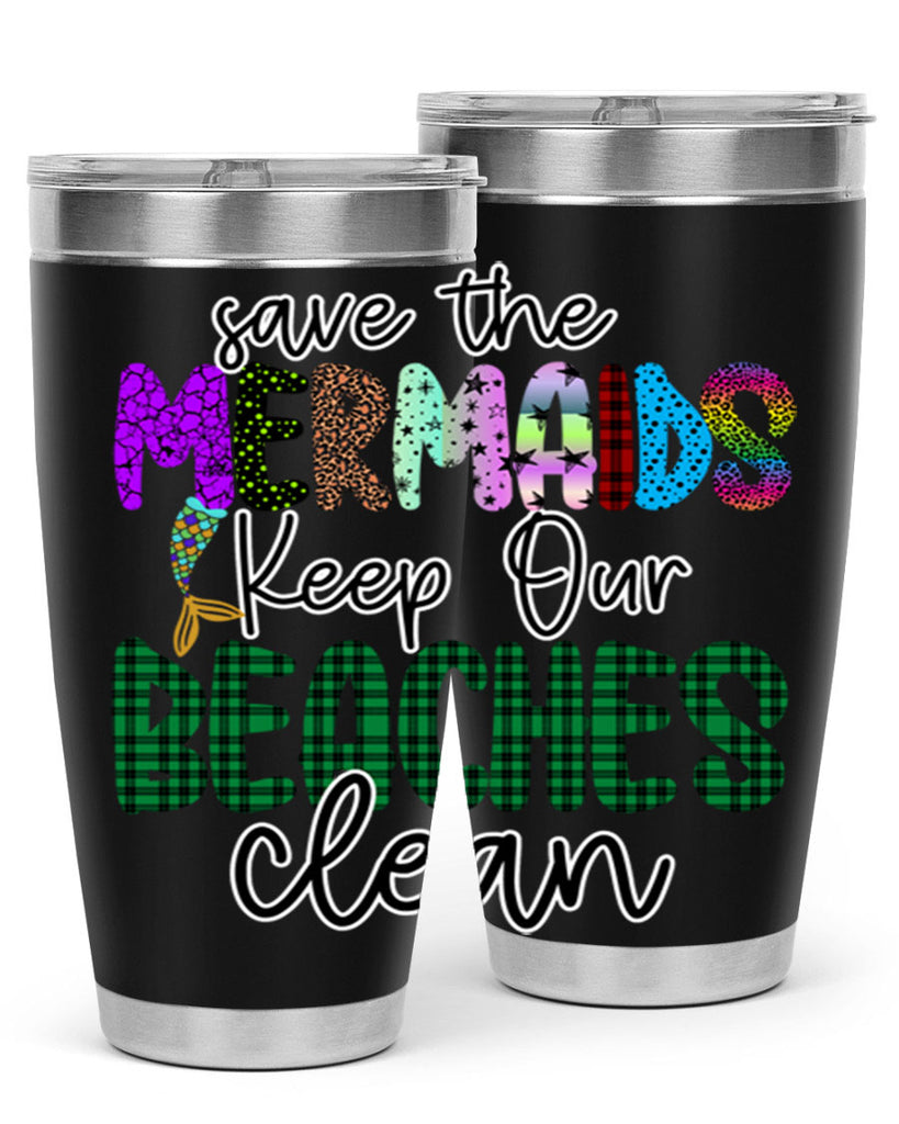 Save The Mermaids Keep Our 575#- mermaid- Tumbler