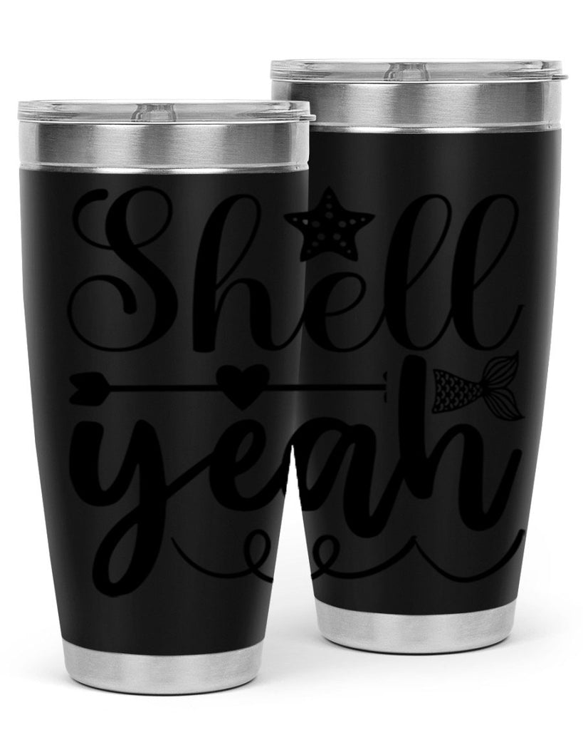 Shell Yeah 593#- mermaid- Tumbler