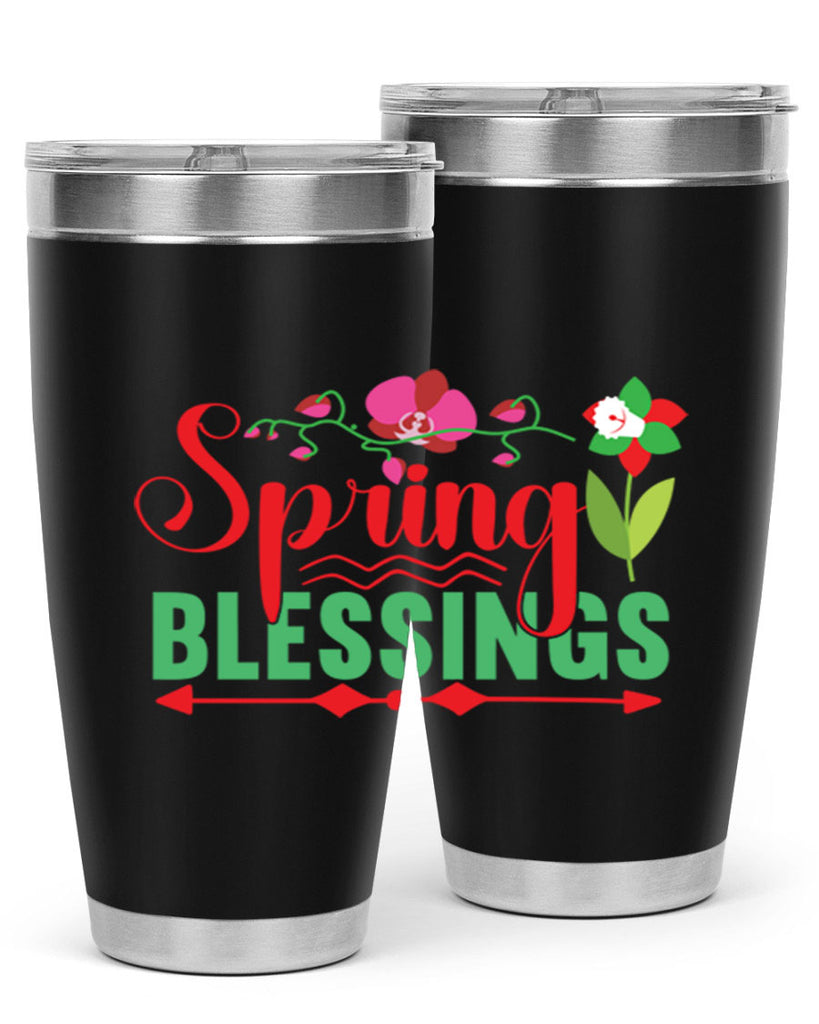 Spring Blessings 418#- spring- Tumbler
