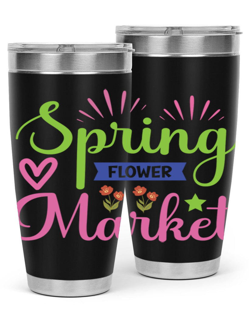 Spring Flower Market  487#- spring- Tumbler