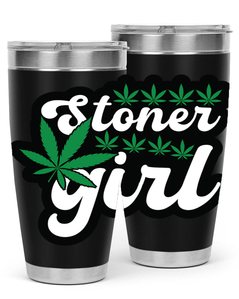 Stoner girl 263#- marijuana- Tumbler