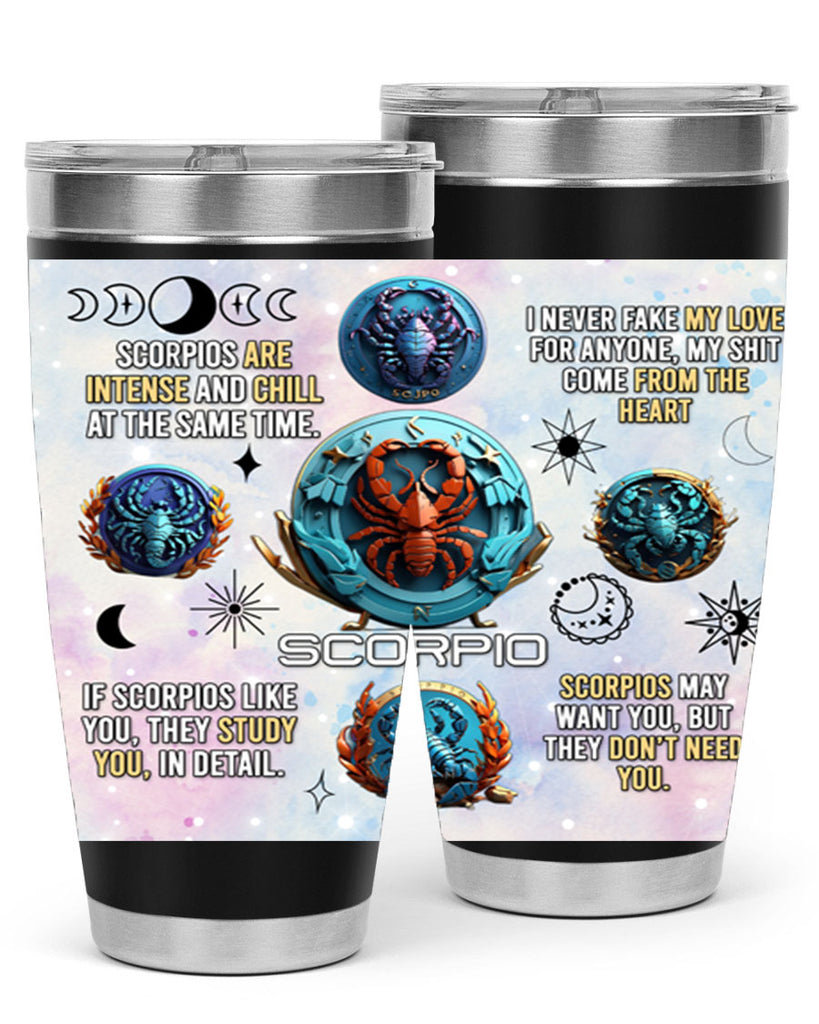 Straightscorpio 477#- zodiac- Tumbler