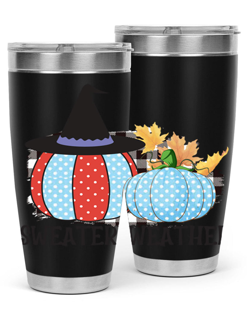 Sweater Weather Pumpkin Gnome 586#- fall- Tumbler
