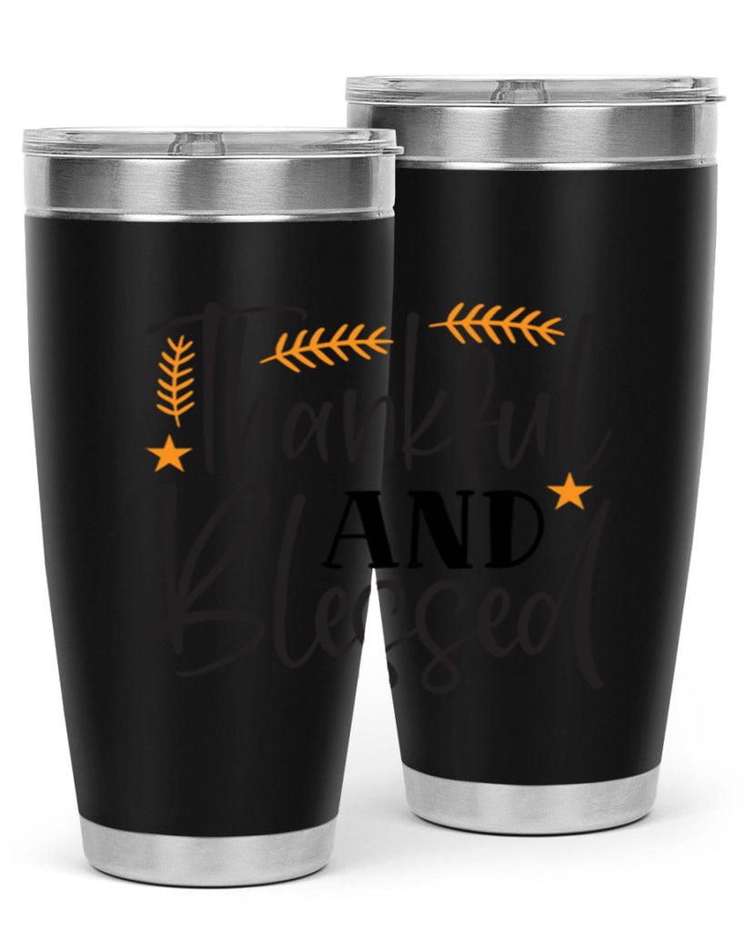 Thankfulandblessed 608#- fall- Tumbler