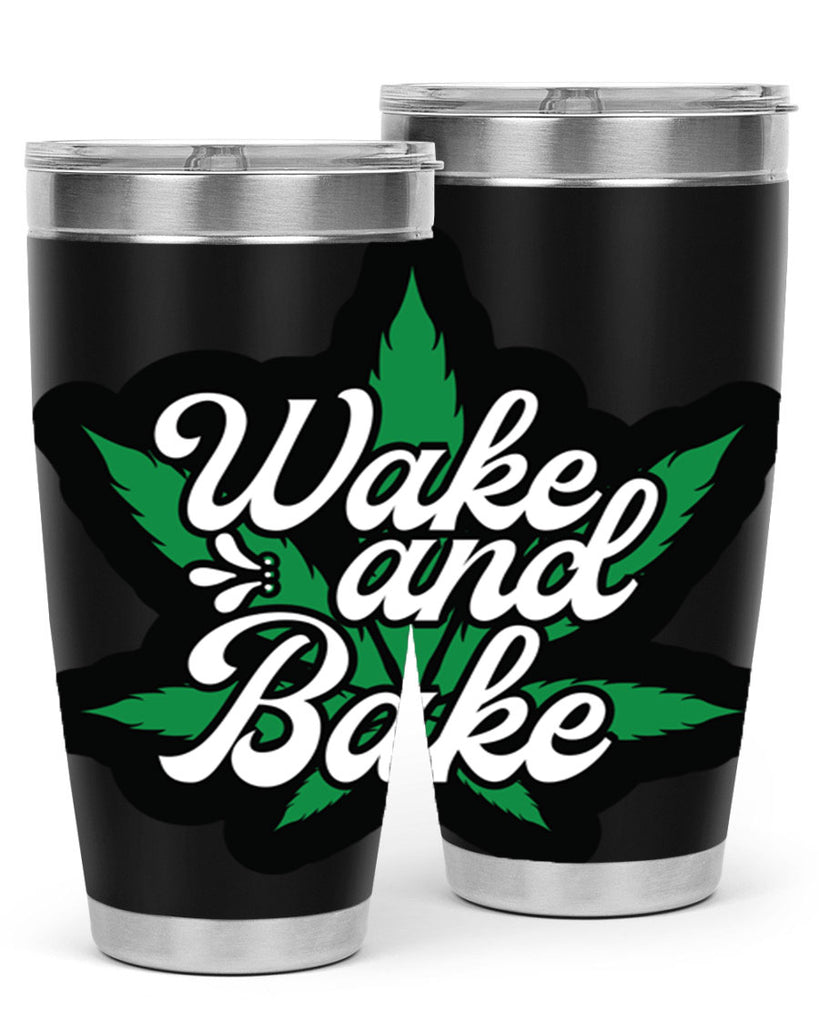 Wake and bake 273#- marijuana- Tumbler
