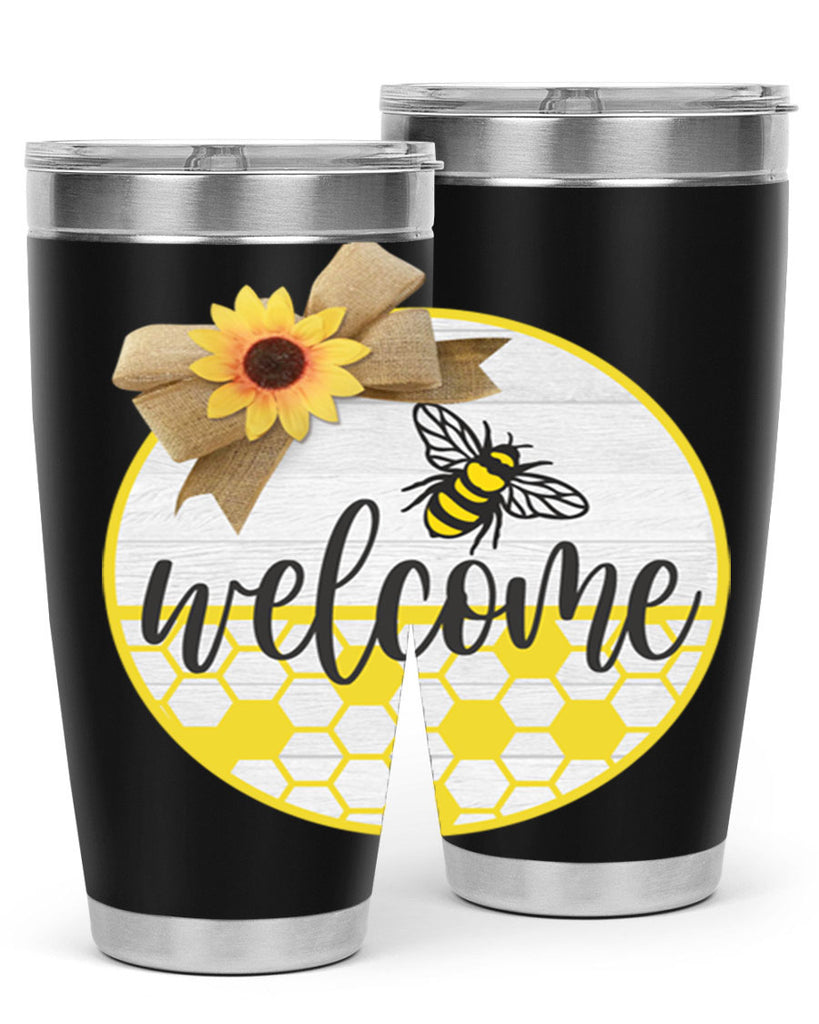 Welcome Bee and hive Mockup566#- spring- Tumbler