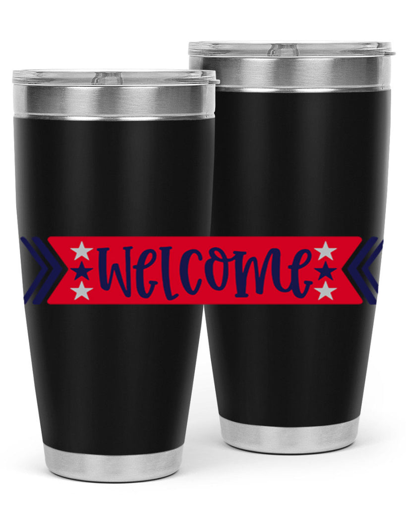 Welcome Style 187#- Fourt Of July- Tumbler